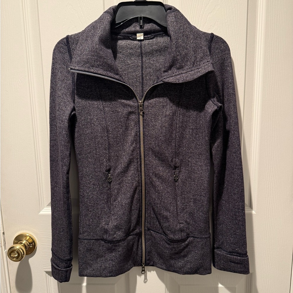 Lululemon Daily Yoga Jacket Herring Bone Size 2
